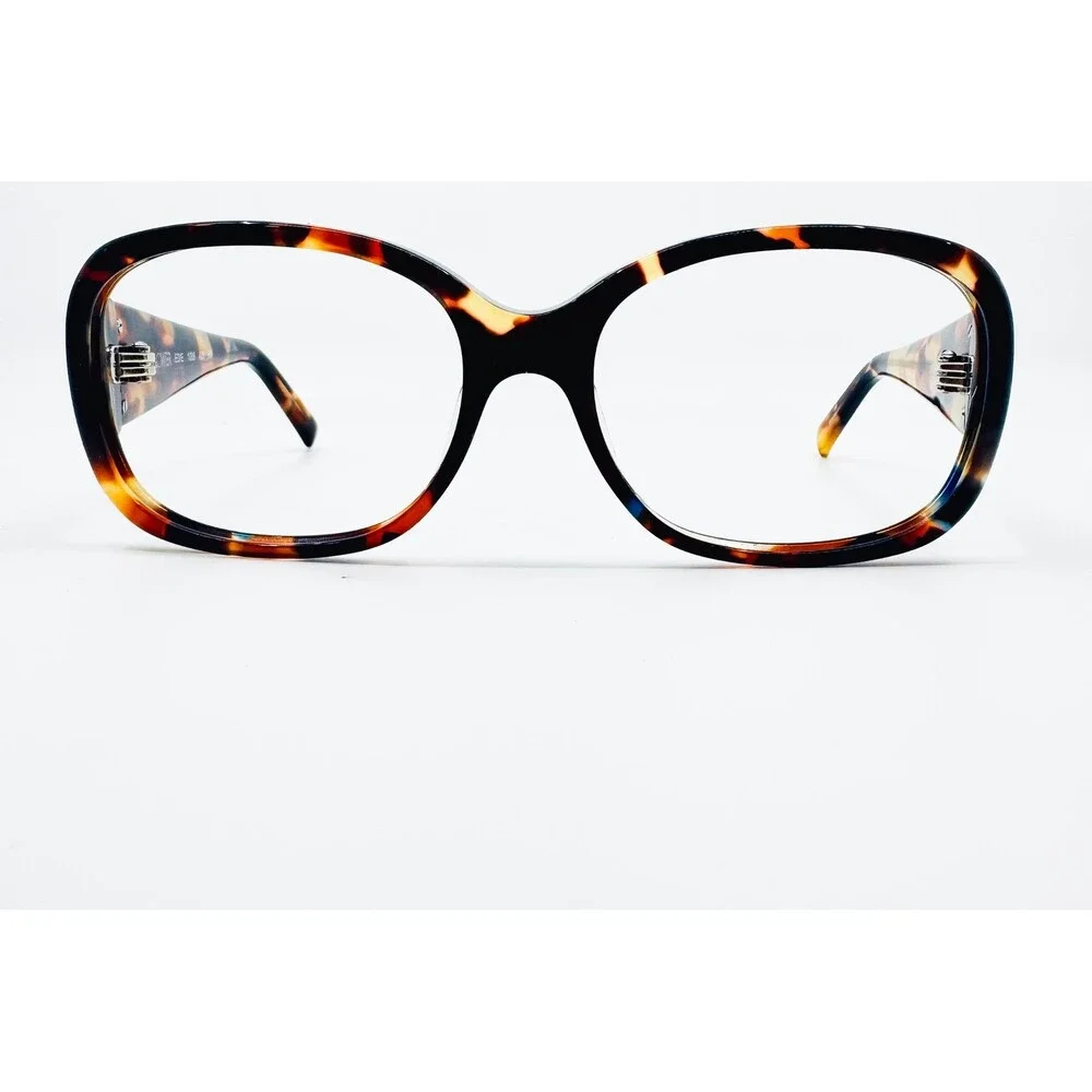Flower Edie 1006 Eyeglasses Womens Tortoise Blue Orange Frames 57-17-135